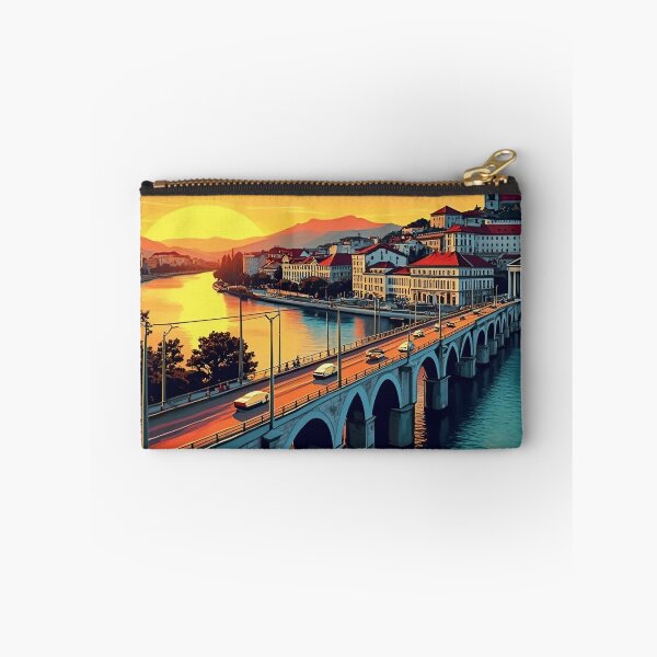 Item preview, Retro Pop Art Poster of Podgorica Montenegro | Vintage Pop Art | Retro Art Poster | Montenegro City Art | Pop Art Travel Poster designed and sold by PaintedPixels01.