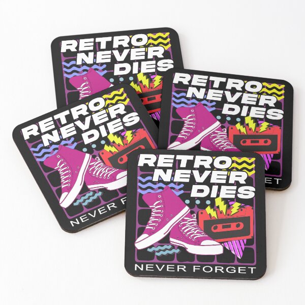 Item preview, Retro Never Dies – 80s and 90s Nostalgia Sneakers & Cassette Tape designed and sold by Dmetalx Art Apparel.