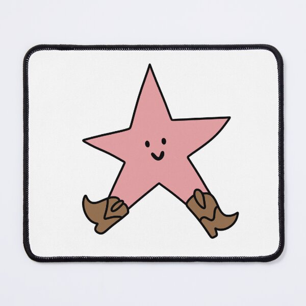 Item preview, pink star with cowboy boots!! designed and sold by Lauren Gross.