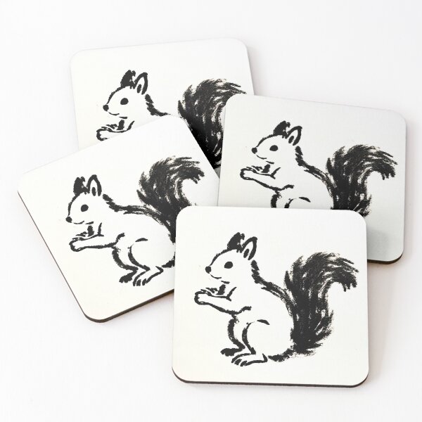 Item preview, Ink Sketch of a Playful Squirrel designed and sold by SunkenCost.