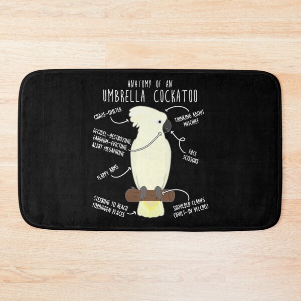 Item preview, Umbrella Cockatoo Parrot Anatomy designed and sold by Clara Hollins.