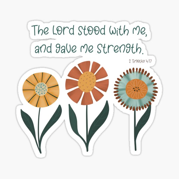 Item preview, The Lord stood with me - I Tim 4:17 designed and sold by Willow & Grace Designs.
