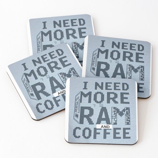 Item preview, Need More Ram and Coffee designed and sold by MaxGlitch.