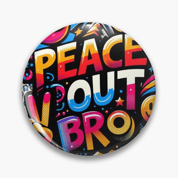 Artikelvorschau, Peace Out Bro – Lebendige Retro-Graffiti-Kunst entworfen und verkauft von Uduppukadai.
