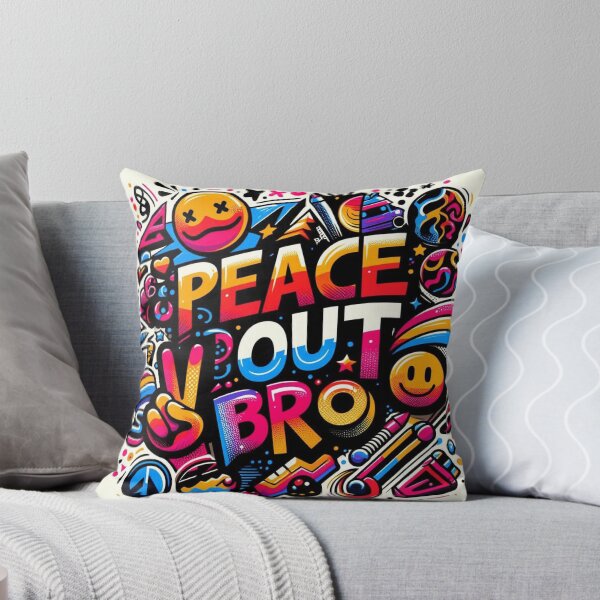 Artikelvorschau, Peace Out Bro – Lebendige Retro-Graffiti-Kunst entworfen und verkauft von Uduppukadai.