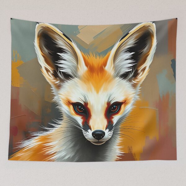 Item preview, Fennec Fox Portrait Animal Desert Wildlife Conservation designed and sold by kakarikihill.