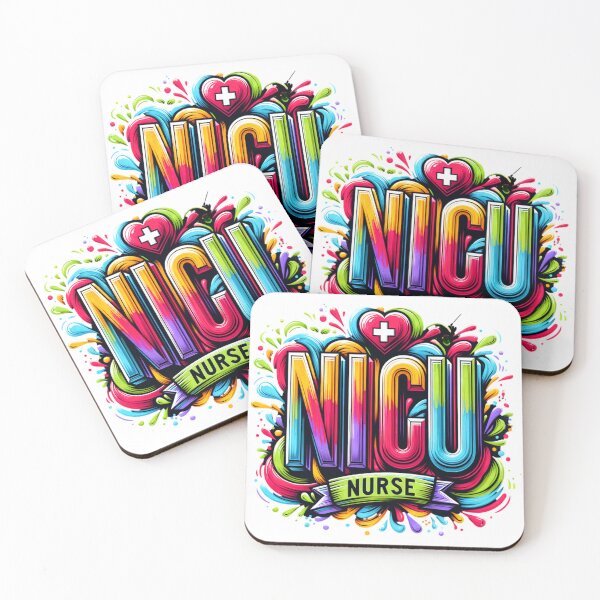 Item preview, NICU Nurse Colorful Neonatal Care Art designed and sold by Bliss Find And Design.