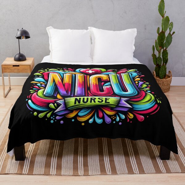 Item preview, NICU Nurse Colorful Neonatal Care Art designed and sold by Bliss Find And Design.