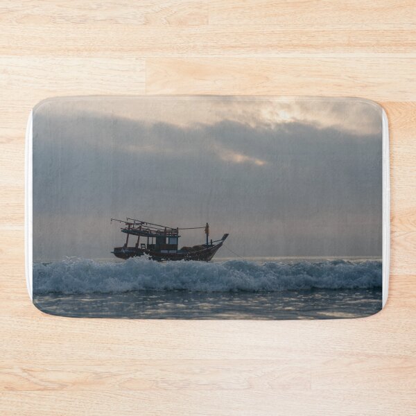 Item preview, Fishing Boat at the Beach designed and sold by PitakChai93.