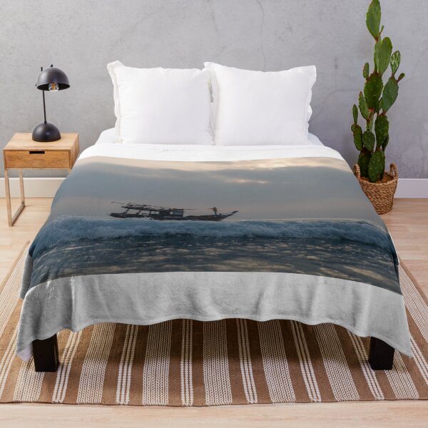 Item preview, Fishing Boat at the Beach designed and sold by PitakChai93.