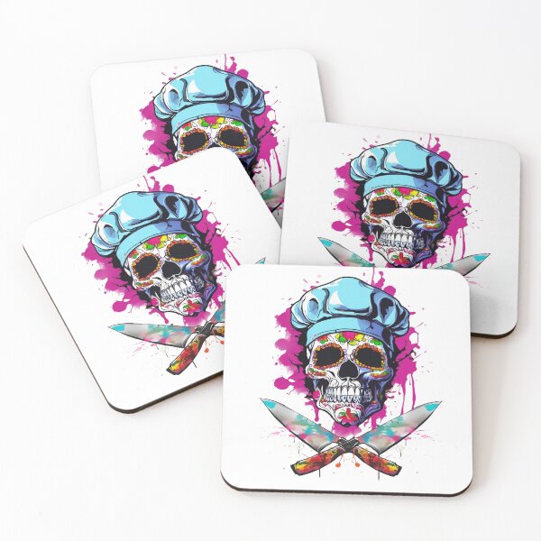 Item preview,  Chef sugar skull  designed and sold by INKVASION2025.