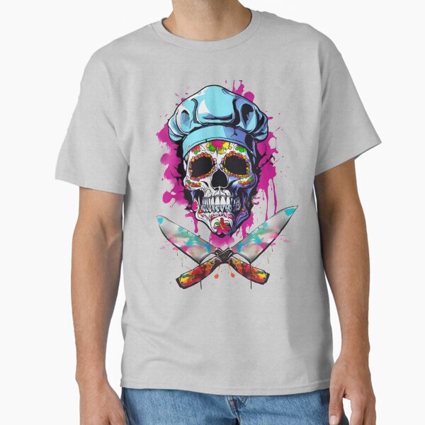 Vista previa del artículo con la obra «Calavera de azúcar de chef», diseñado y vendido por INKVASION2025.