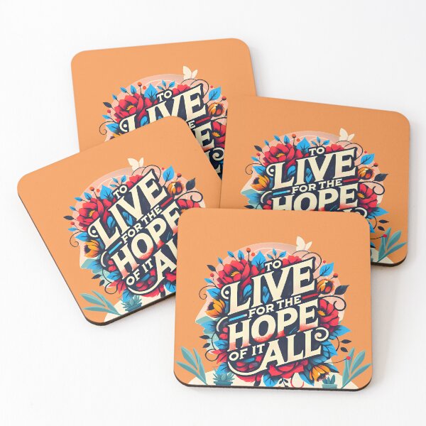 Item preview, To Live For The Hope Of It All, Typography designed and sold by maxmaj.