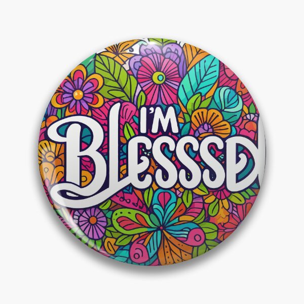 Item preview, I'm Blessed – Vibrant Catholic Faith Floral Design designed and sold by FaithCreatives.
