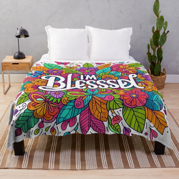 Item preview, I'm Blessed – Vibrant Catholic Faith Floral Design designed and sold by FaithCreatives.