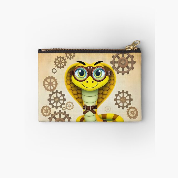 Item preview, Steampunk Yellow Cobra with Goggles designed and sold by Sillytoe.