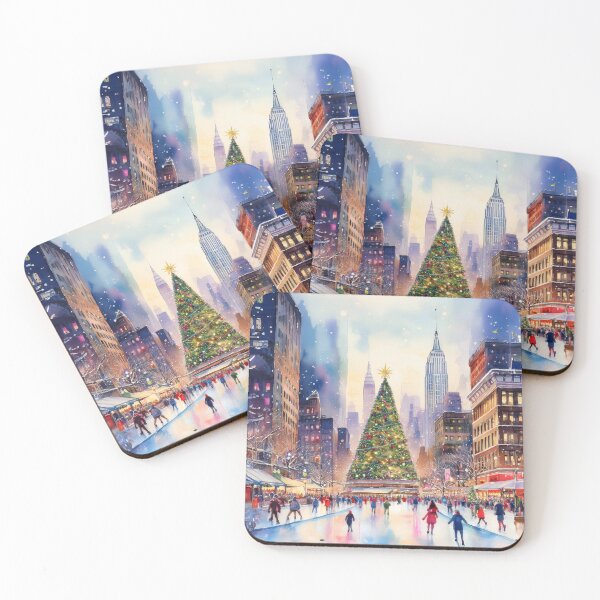 Item preview, Christmas in New York Rockefeller Center  designed and sold by Magnolia Valley Art.