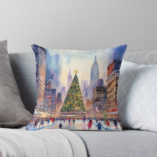 Artikelvorschau, Weihnachten im New Yorker Rockefeller Center entworfen und verkauft von Magnolia Valley Art.