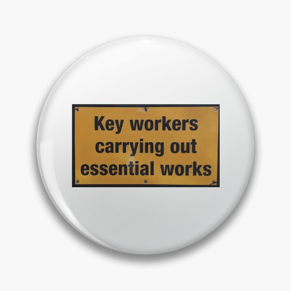 Item preview, London Construction Sign – Key Workers Carrying Out Essential Works designed and sold by MossStitch.