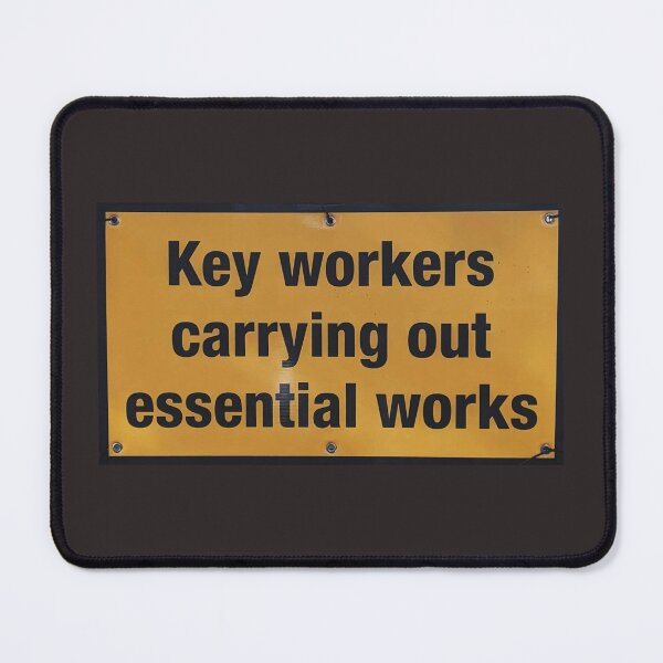 Item preview, London Construction Sign – Key Workers Carrying Out Essential Works designed and sold by MossStitch.