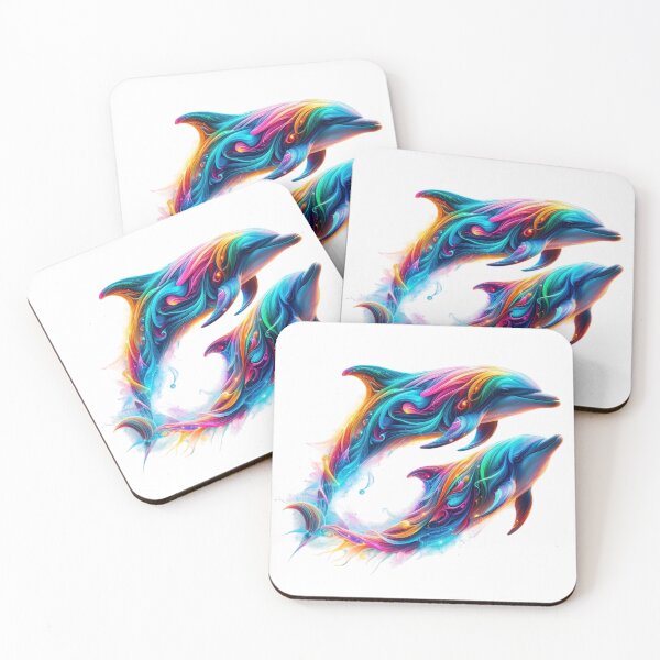 Item preview, The Luminous Dance of Dolphins designed and sold by GloriousArtSKD.