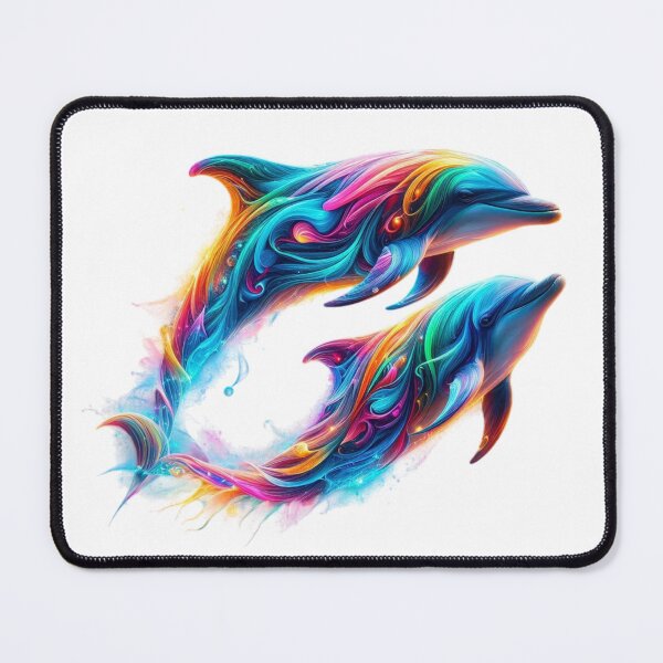 Item preview, The Luminous Dance of Dolphins designed and sold by GloriousArtSKD.