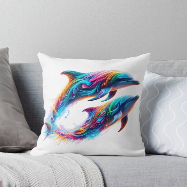 Item preview, The Luminous Dance of Dolphins designed and sold by GloriousArtSKD.
