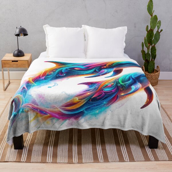 Item preview, The Luminous Dance of Dolphins designed and sold by GloriousArtSKD.