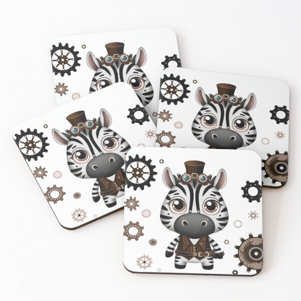 Item preview, Steampunk Zebra with Goggles & Vest designed and sold by Sillytoe.