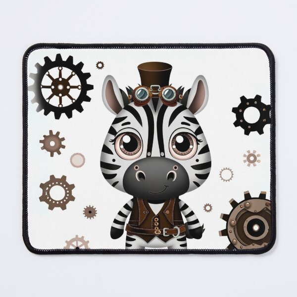Item preview, Steampunk Zebra with Goggles & Vest designed and sold by Sillytoe.