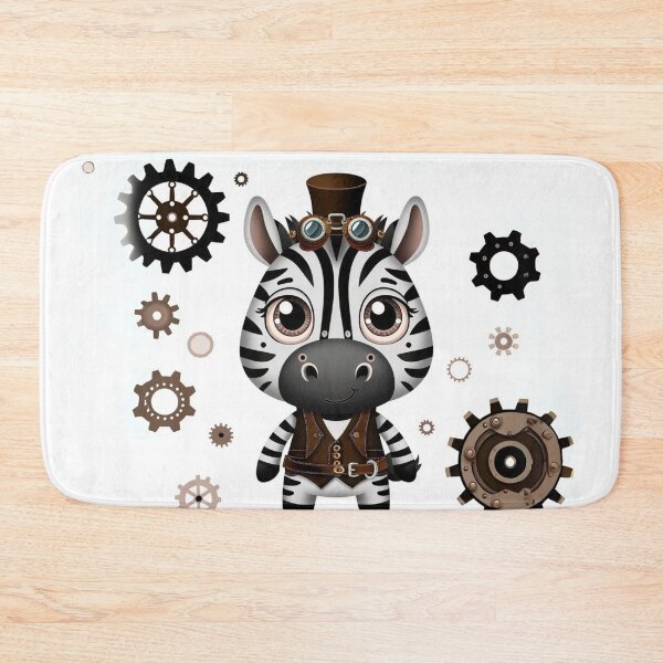 Item preview, Steampunk Zebra with Goggles & Vest designed and sold by Sillytoe.