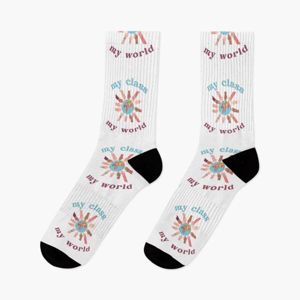 Item preview, My class my world, blue and red  designed and sold by madie238.