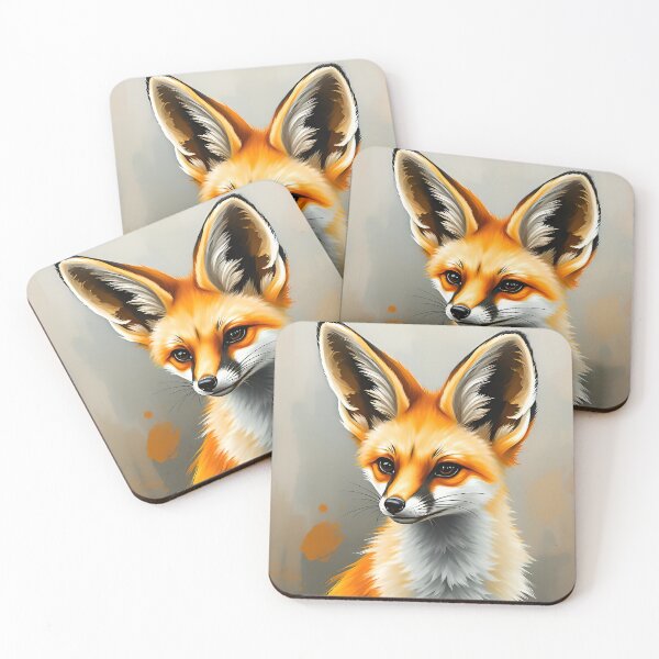 Item preview, Desert Fox Portrait Animal Fennec Fox Wildlife Conservation designed and sold by kakarikihill.