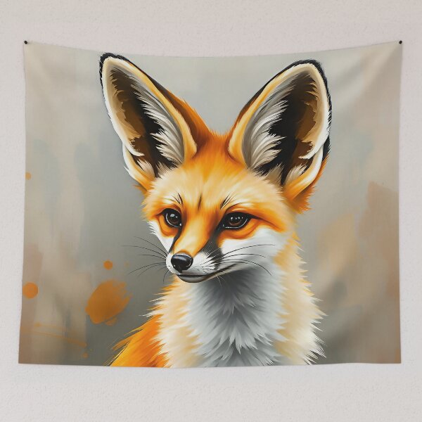 Item preview, Desert Fox Portrait Animal Fennec Fox Wildlife Conservation designed and sold by kakarikihill.