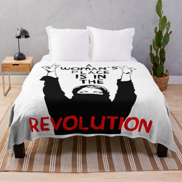 Item preview, Print Trendy Graphic A Woman'S Place Is In The Revolution Feminist Resistance Protest Socialist Retro Fan Art Design designed and sold by ChristophPouros.