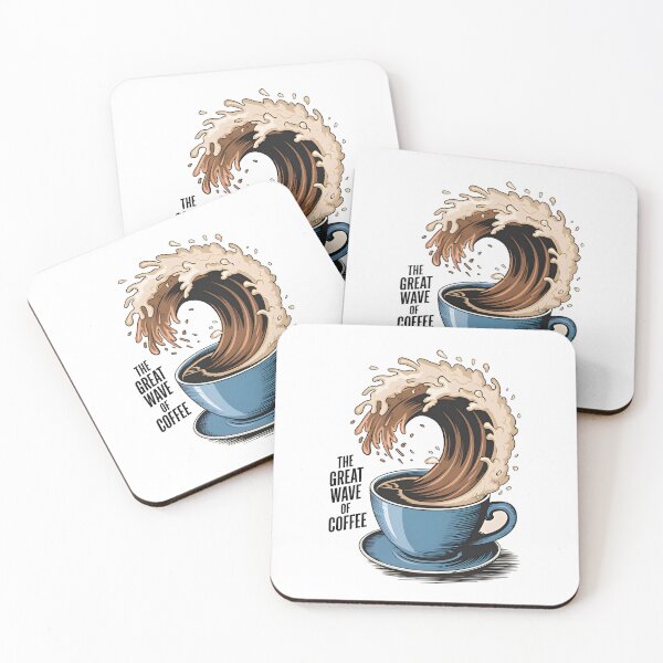 Item preview, The Great Wave Of Coffee designed and sold by Wirtuozo.