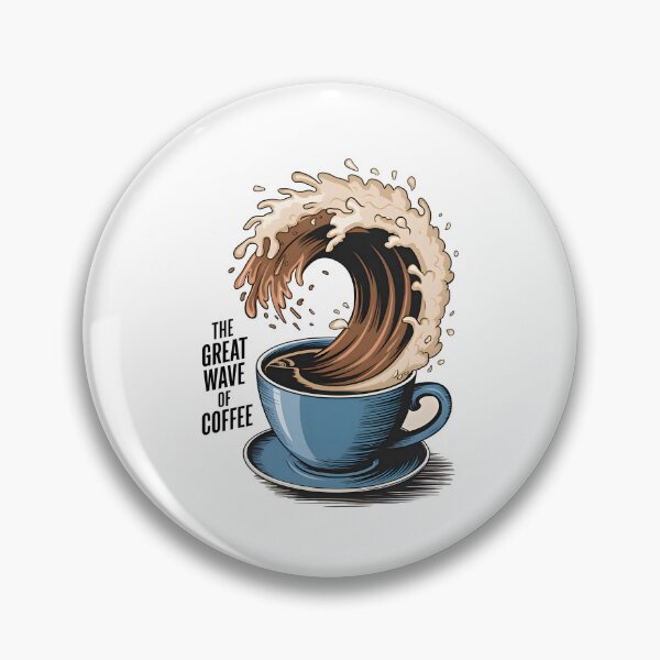 Item preview, The Great Wave Of Coffee designed and sold by Wirtuozo.
