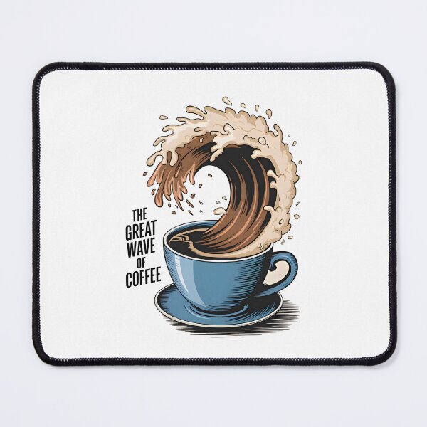 Item preview, The Great Wave Of Coffee designed and sold by Wirtuozo.