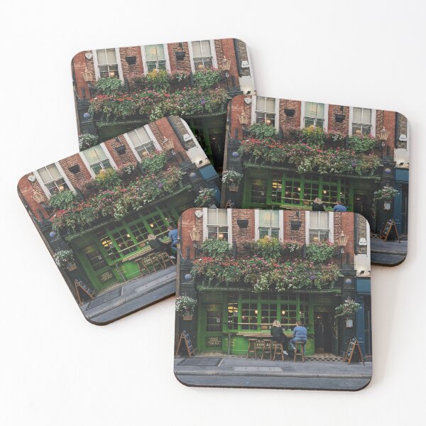 Item preview, Bow Street Tavern – Vibrant Green Facade in London designed and sold by MossStitch.