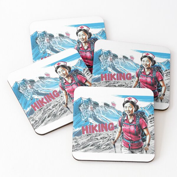 Item preview,  Just a nurse who loves hiking designed and sold by Nature's Palette.