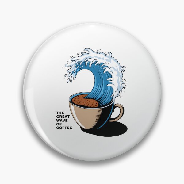 Item preview, The Great Wave Of Coffee designed and sold by Wirtuozo.