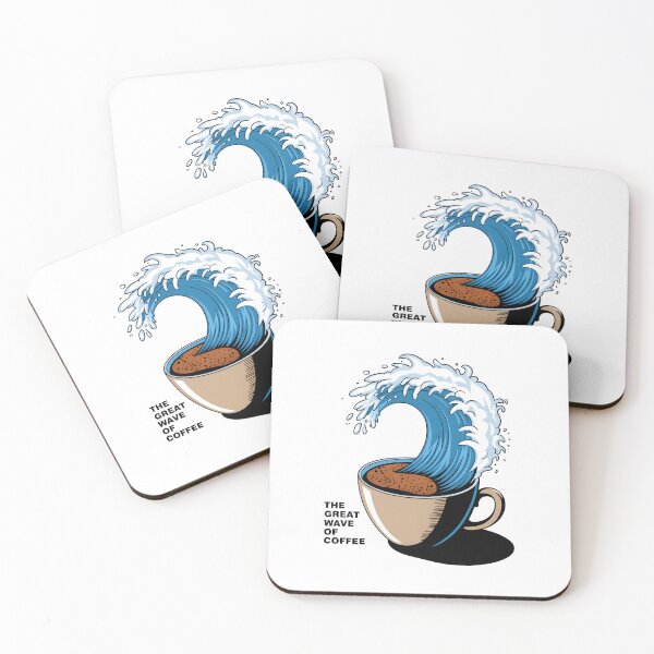 Item preview, The Great Wave Of Coffee designed and sold by Wirtuozo.
