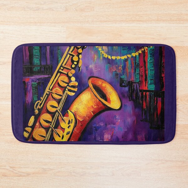 Item preview, Mardi Gras Rhythms - Jazzy Beats, Beads, and Carnival Magic Vivid Abstract Digital Art Generative AI designed and sold by OlfactoART Studio.
