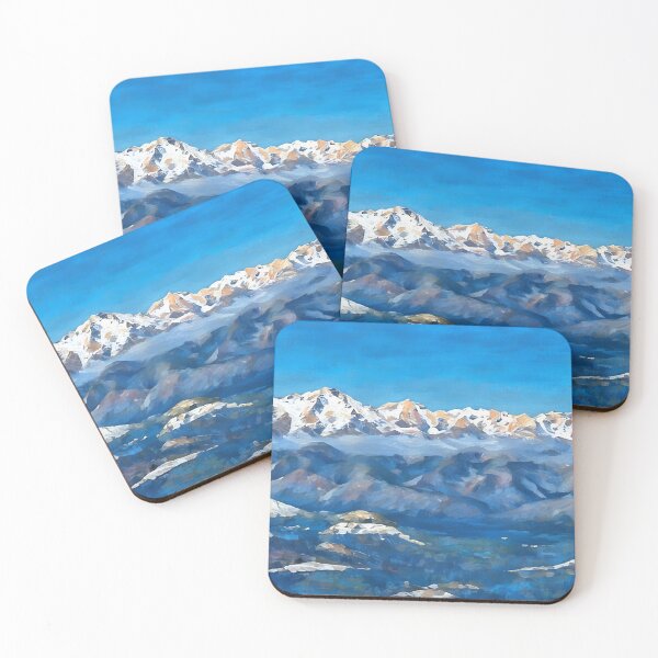 Item preview, Scenic Winter Olympic Mountains (Impressionist) designed and sold by flyscenicair.