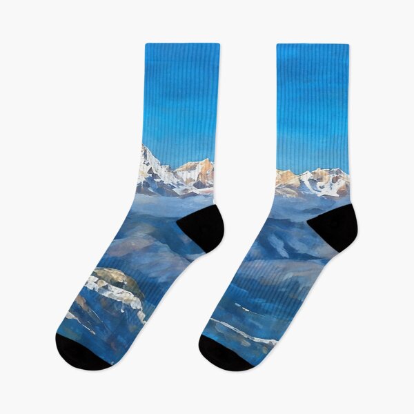 Item preview, Scenic Winter Olympic Mountains (Impressionist) designed and sold by flyscenicair.