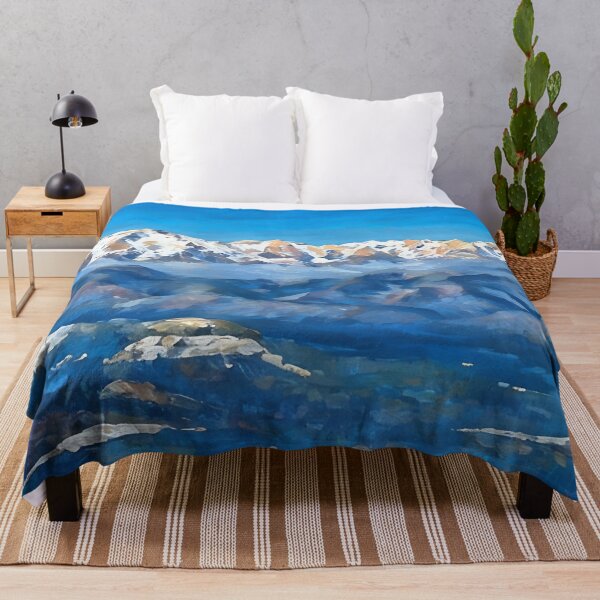 Item preview, Scenic Winter Olympic Mountains (Impressionist) designed and sold by flyscenicair.