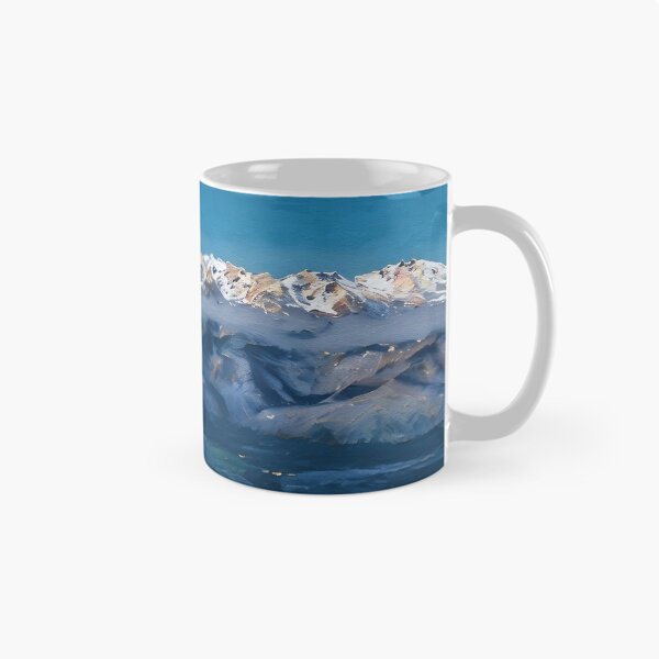 Item preview, Scenic Winter Olympic Mountains (Oil Painting) designed and sold by flyscenicair.