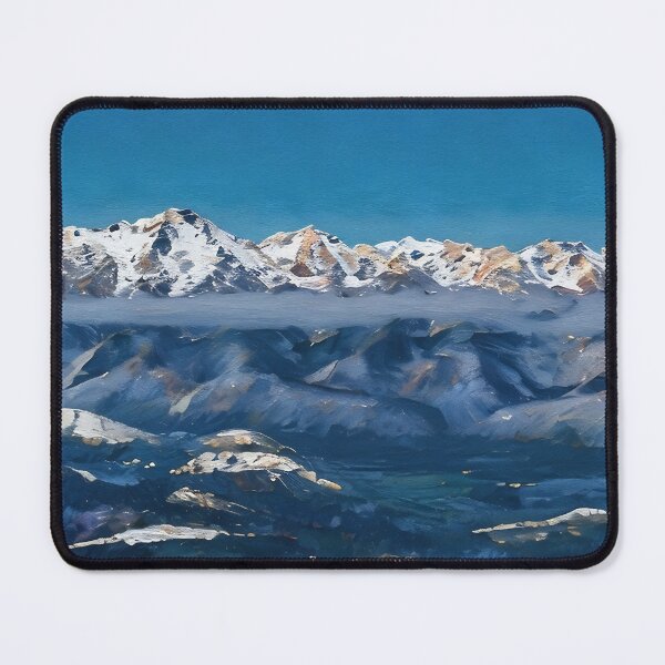 Item preview, Scenic Winter Olympic Mountains (Oil Painting) designed and sold by flyscenicair.