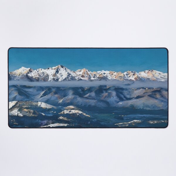 Item preview, Scenic Winter Olympic Mountains (Oil Painting) designed and sold by flyscenicair.