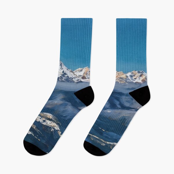 Item preview, Scenic Winter Olympic Mountains (Oil Painting) designed and sold by flyscenicair.